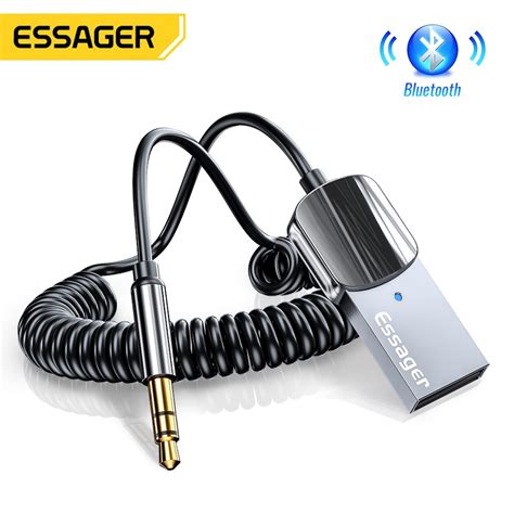 Essa Essager Adaptador De Receptor De Áudio Sem Fio Bluetooth 5 0 Aux