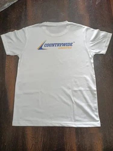 Unisex White Polyester Promotional T Shirts Size Large At Rs