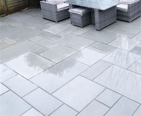 Kandla Grey Indian Sandstone Paving Slabs And Patio Stones Nustone