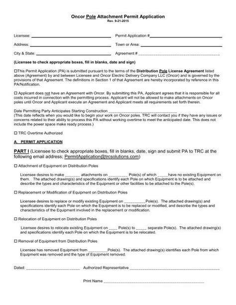 Permit Application Form (.pdf) - Oncor