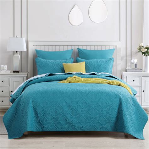 Ruikasi Quilt Set King Size Soft Microfiber Lightweight Bedspread