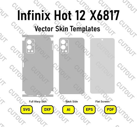 Infinix Hot 12 X6817 Vector Skin Templates