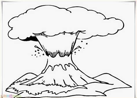 terkini  sketsa gambar pemandangan gunung