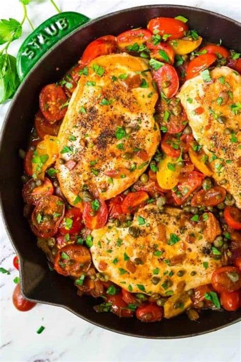 Skillet Tomato Chicken One Pan Recipe WellPlated