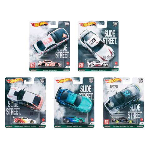 Set Miniaturas Hot Wheels Premium Slide Street Counting Minis