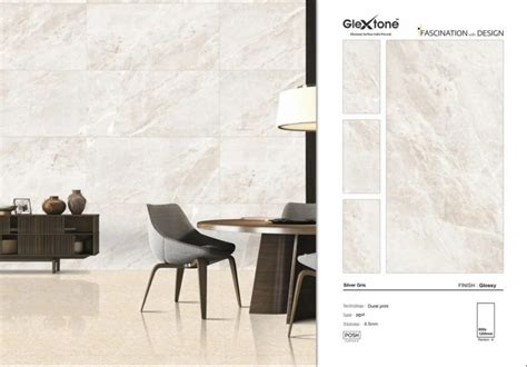 X Glextone Brand Polished Glazed Vitrified Floor Tiles