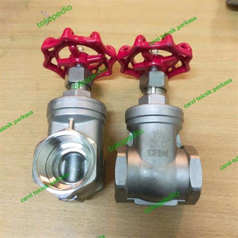 Jual Gate Valve Stainless Ss Drat Inch Cf M Psi Jakarta