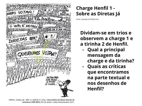 Plano de aula 9º ano O movimento das Diretas Já quando o povo pede