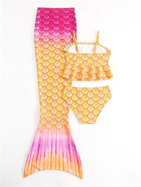 Zeemeerminnen Bikini Zwemmen Water Topje Broekje Staart Zee Zwembad Bol