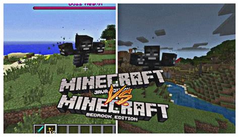 Java Vs Bedrock - WITHER BOSSES - ¿Donde es mas dificil? - El Zed ...