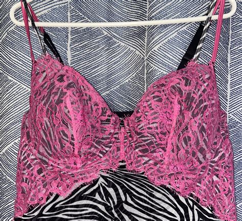 Cacique Lingerie Negligee Underwire Bra Zebra P Gem