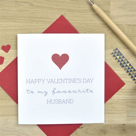 Valentine's Day Card Husband Printable