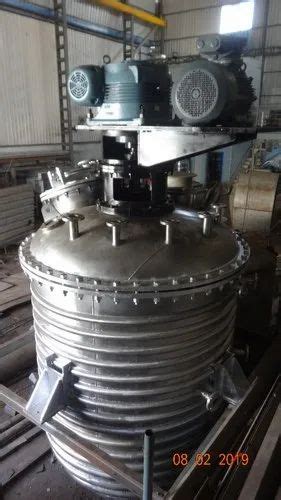 Chemical Stirred Reactor Material Grade Ss304 Capacity 1 Kl At Rs 333000unit In Ahmedabad