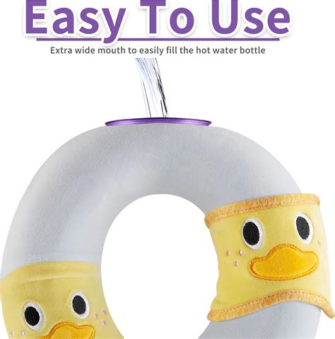 Samply Neck Hot Water Bottle Travel Neck Pillow With Sleep Mask Hot Water Bag For Stiff Necks