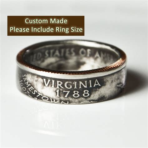 Virginia Quarter Ring by TheRingTree on Etsy