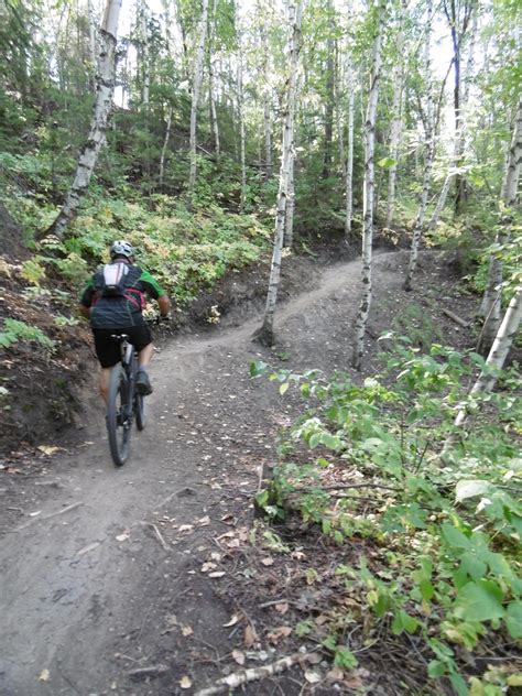 Strathcona Science Park Mountain Bike Trail in Edmonton, Alberta