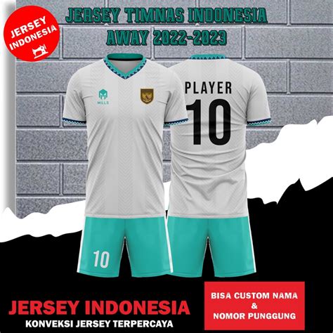 Jual Setelan Jersey Sepak Bola TIMNAS INDONESIA HOME Putih 2022 2023