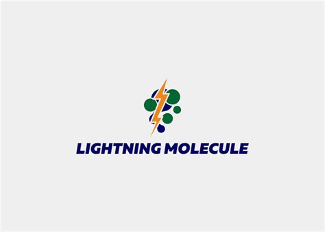 Premium Vector Logo Lightning Molecule Company Name