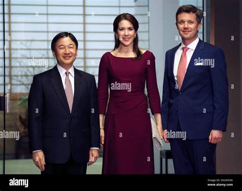 Denmarks Crown Prince Frederik Right And Crown Princess Mary Pose