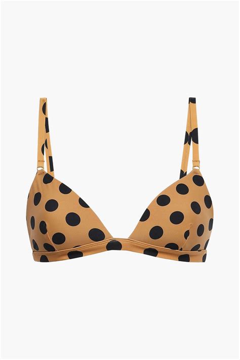 Zimmermann Separates Sculpt Polka Dot Triangle Bikini Top Sale Up To Off The Outnet