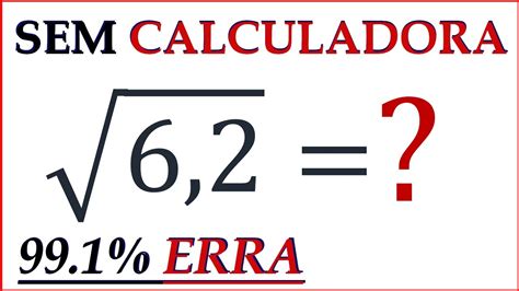 Raiz Quadrada Sem Calculadora YouTube