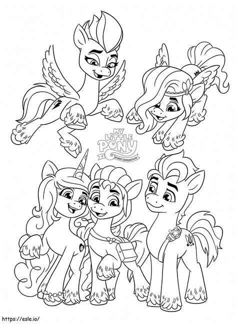 Do Druku My Little Pony Nowa Generacja Kolorowanka