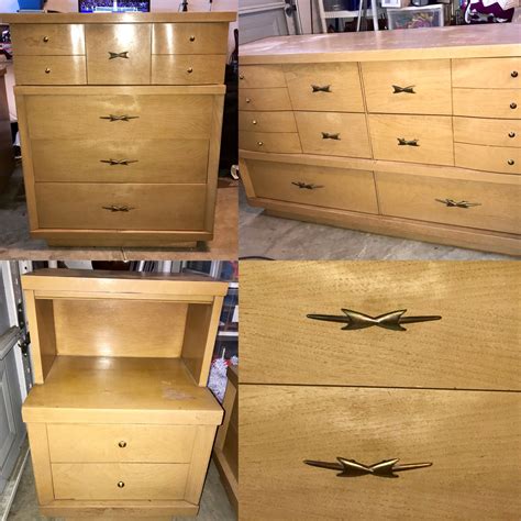 Vintage Blonde Bedroom Set
