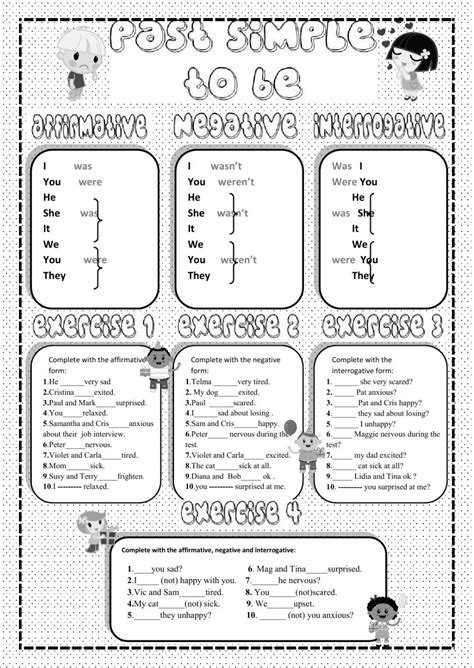 Pasado Simple Verbo To Be Past Simple Verb To Be Ficha