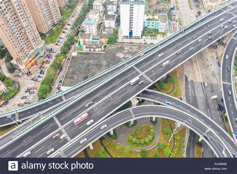 Highway Interchange Aerial Stock Photo Alamy