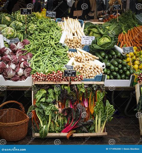 Farmers Grocery Market in Copenhagen City Center, Torvehallerne Stock