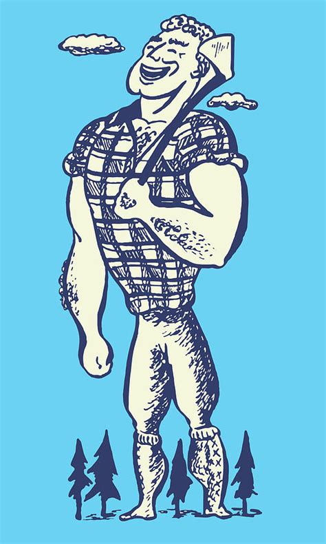 Paul Bunyan Drawing By Csa Images