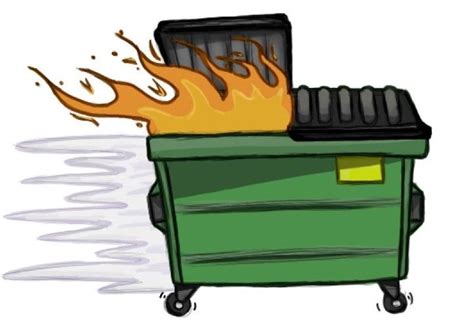 Dumpster Fires Clip Art Library