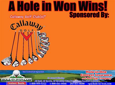 Hole In One Insurance Callaway Golf Clubs