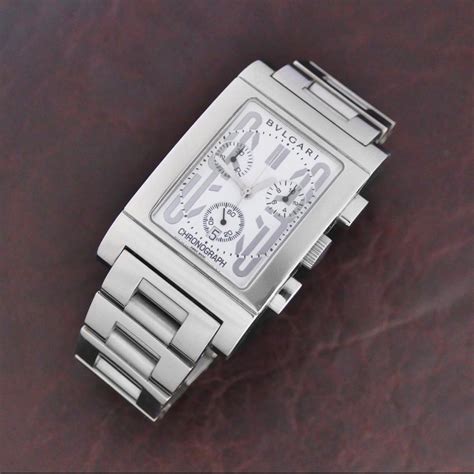 Bvlgari Rettangolo Chronograph Ref Rtc 49 S On Carousell