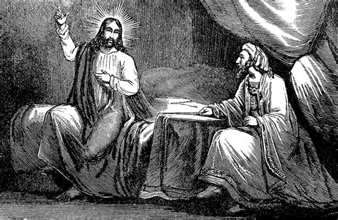 Jesus Teaches Nicodemus Clipart Etc