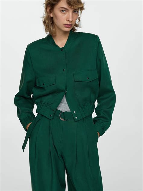 Buy MANGO Bomber Jacket - Jackets for Women 30543640 | Myntra