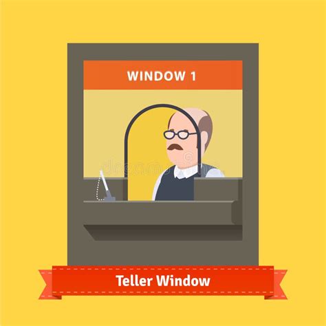 Bank Teller Window Stock Illustrations 238 Bank Teller Window Stock