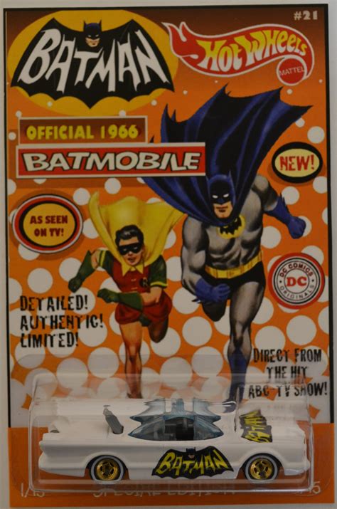 Hot Wheels Batmobile DC Comics S White Custom Made With Whitewall Real Rider Rubber