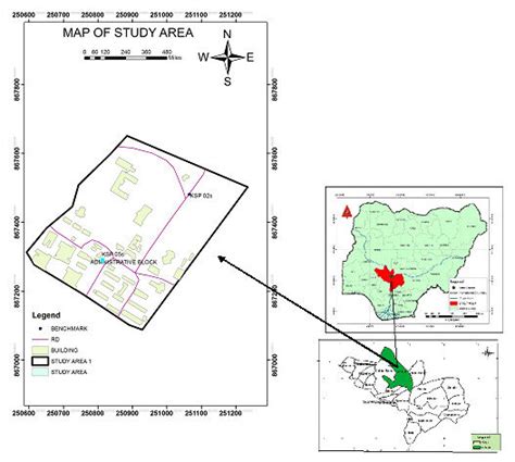 Map Of The Study Area Showing Location Within Kogi State And Nigeria