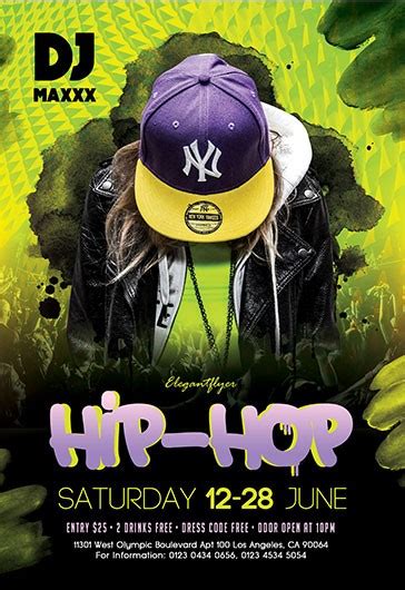 1000 Free Hip Hop Flyer Templates Psd By Elegantflyer