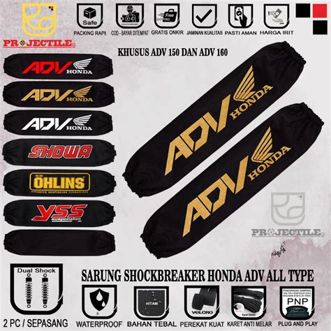 Jual Sarung Shock Breaker Belakang Honda Adv Cover Shockbreaker