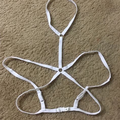 Intimates Sleepwear Body Harness Lingerie Top In White Poshmark