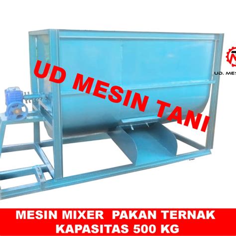 Jual Mesin Mixer Pakan Ternak Mixer Baglog Jamur Type D KAP 500 KG