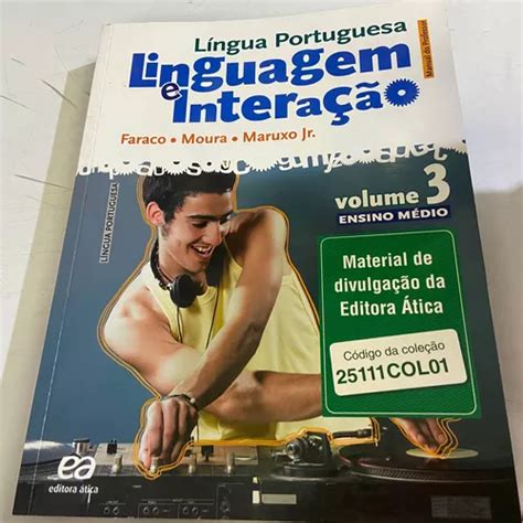 Livro Linguagem E Interação Volume 03 Ensino Médio Língua Portuguesa ...