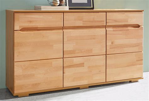 Sideboard 150cm kernbuche Teilmassiv Kommode Landhaus Türen Anrichte