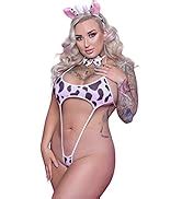Amazon Yomorio Womens Sexy Anime Cow Bikini Lingerie Lolita Japanese Cosplay Underwear