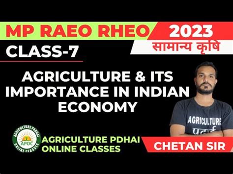 Class Agriculture Its Importance In Indian Economy Mp Raeo Mp