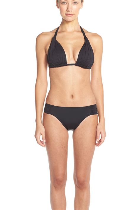 La Blanca Island Goddess Side Shirred Bikini Bottoms Smart Closet