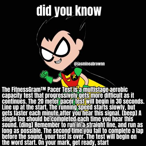 Did You Know The FitnessGram Pacer Test Is A Multistage Aerobic