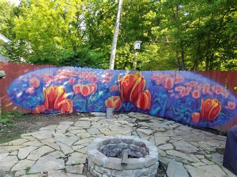 Privacy Fence Mural The Great Outdoors Outdoor Mural